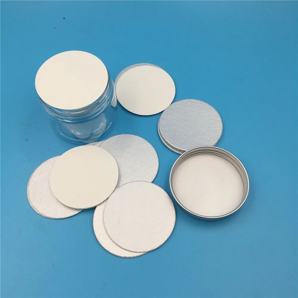 Universal sealing aluminum foil with mesh glass bottle inner lining sealing customized size 20-130 millimeters to prevent leakag