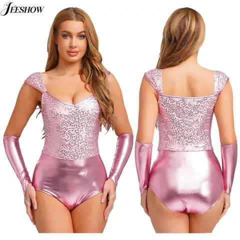 8 best sales चमकदार बॉडीसूट - №5