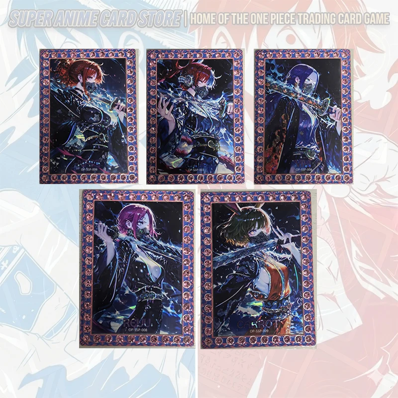 Japanese Anime ONE PIECE  Metal Holo Cards  Boa Hancock Nefertari D. Vivi Nico Robin Shirahoshi Vinsmoke Reiju Collectible Cards