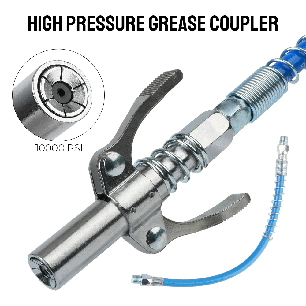Fettpressenkupplung NPT1/8 10.000 PSI Hochdruck-Fettdüse Ölpumpe Autospritze