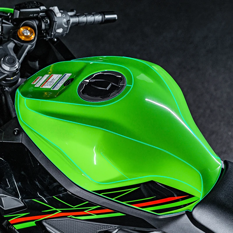 Usado para kawasaki zx4r 4rr filme de pintura premium de corpo inteiro auto-cura anti-amarelecimento kits de proteção resistentes às intempéries