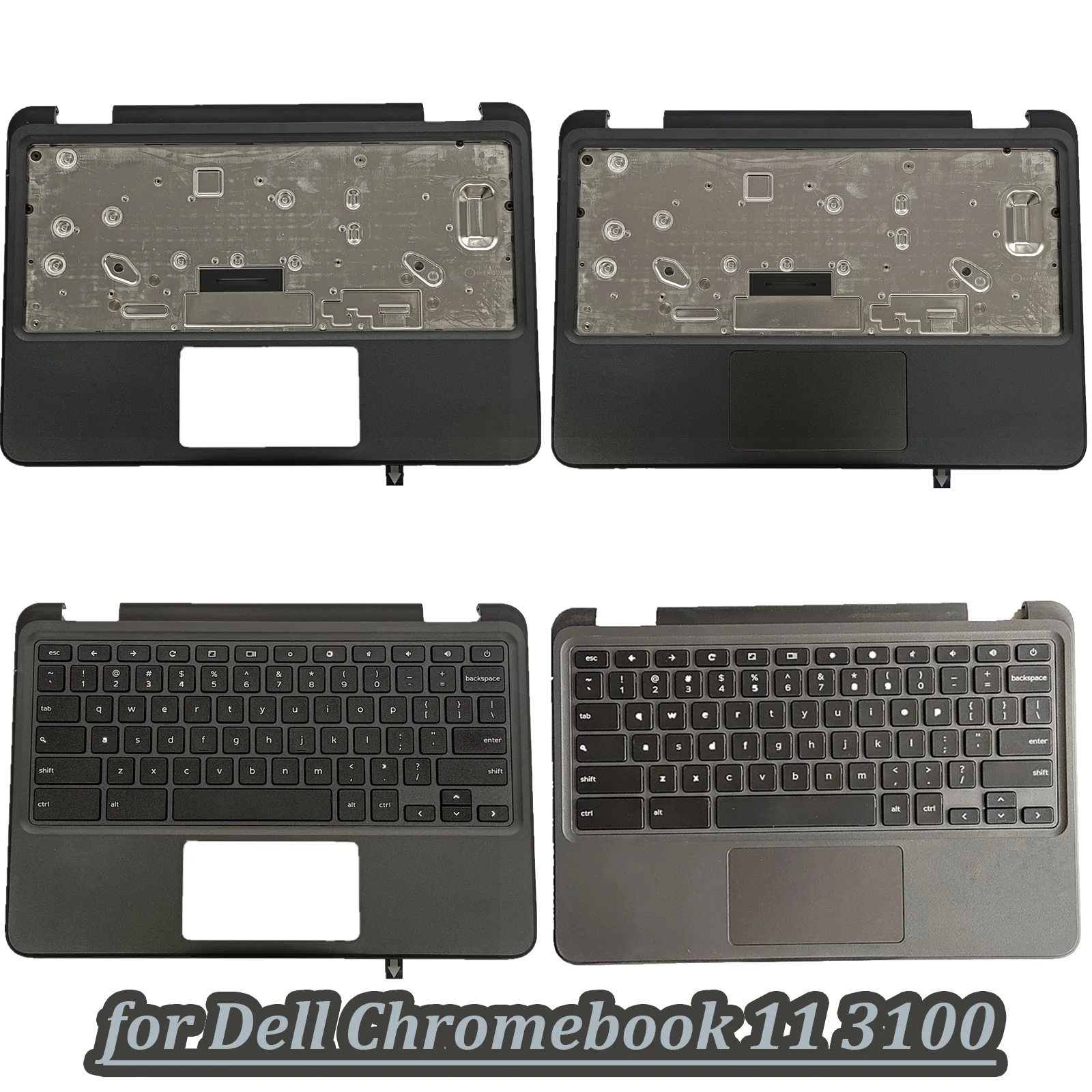 

09X8D7 for Dell Chromebook 11 3100 Laptop Top Case Upper Palmrest Case C Cover w/ Keyboard or Touchpad 9X8D7 0DTMM7 DTMM7