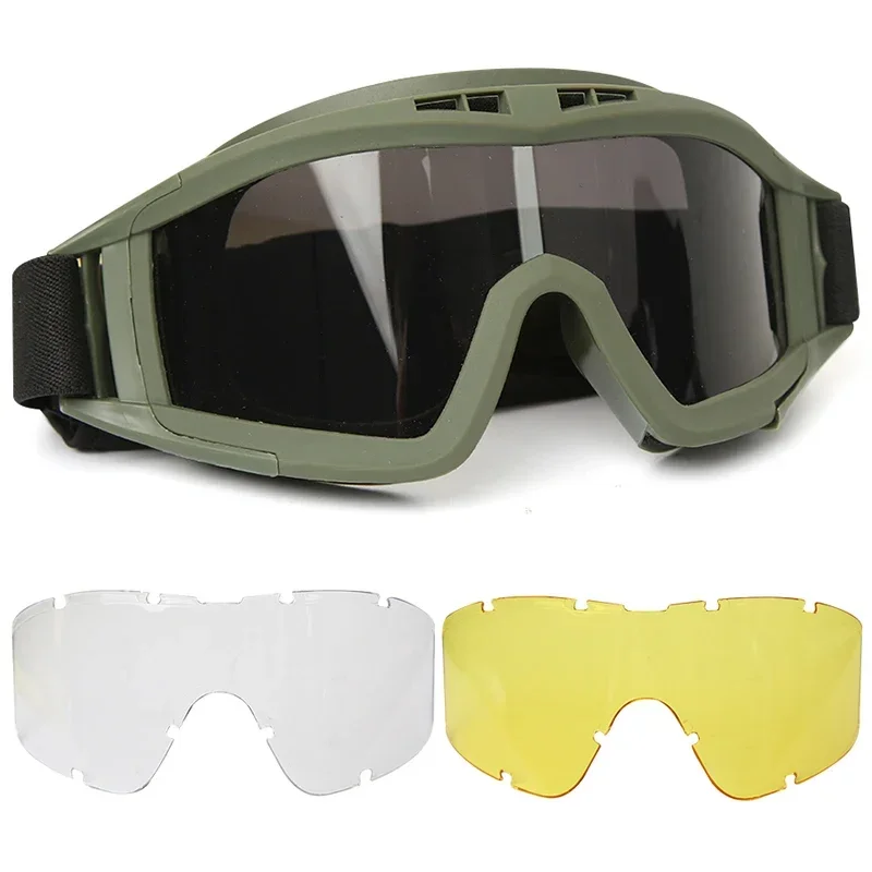 Tactical equipment Goggles CSBulletproof motorcycle Windproof Explosion-proof impact resistant Desert locust glasses Airsoft Men