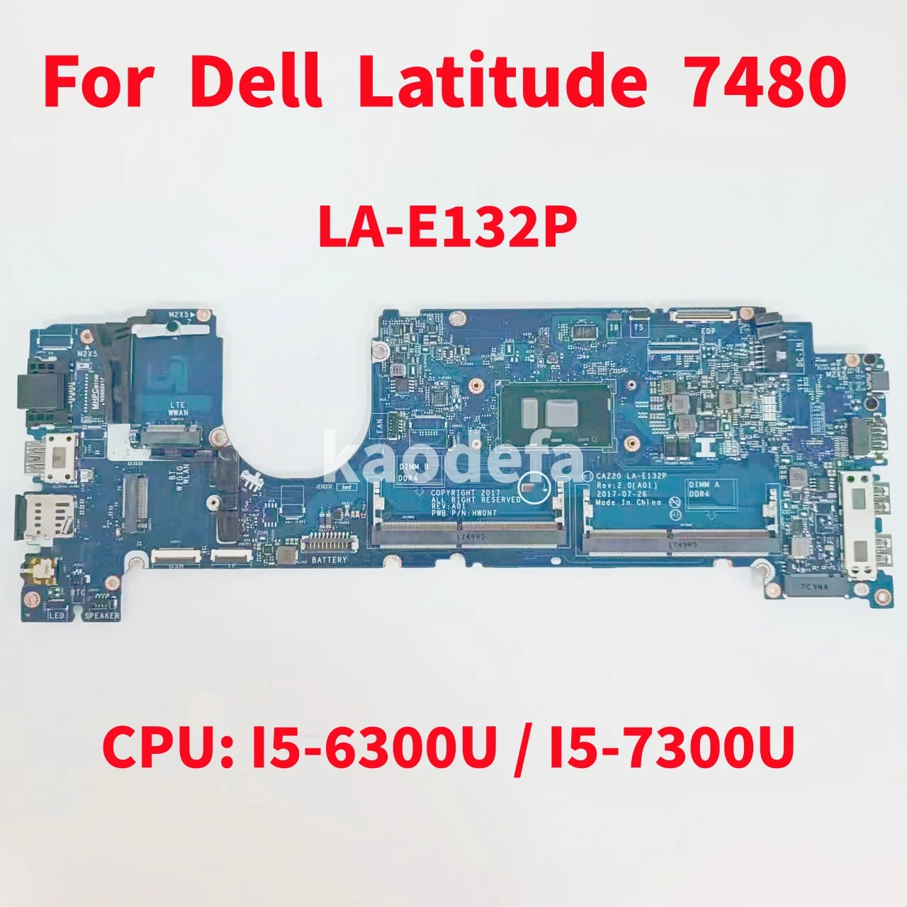 

Материнская плата для ноутбука Dell Latitude 7480