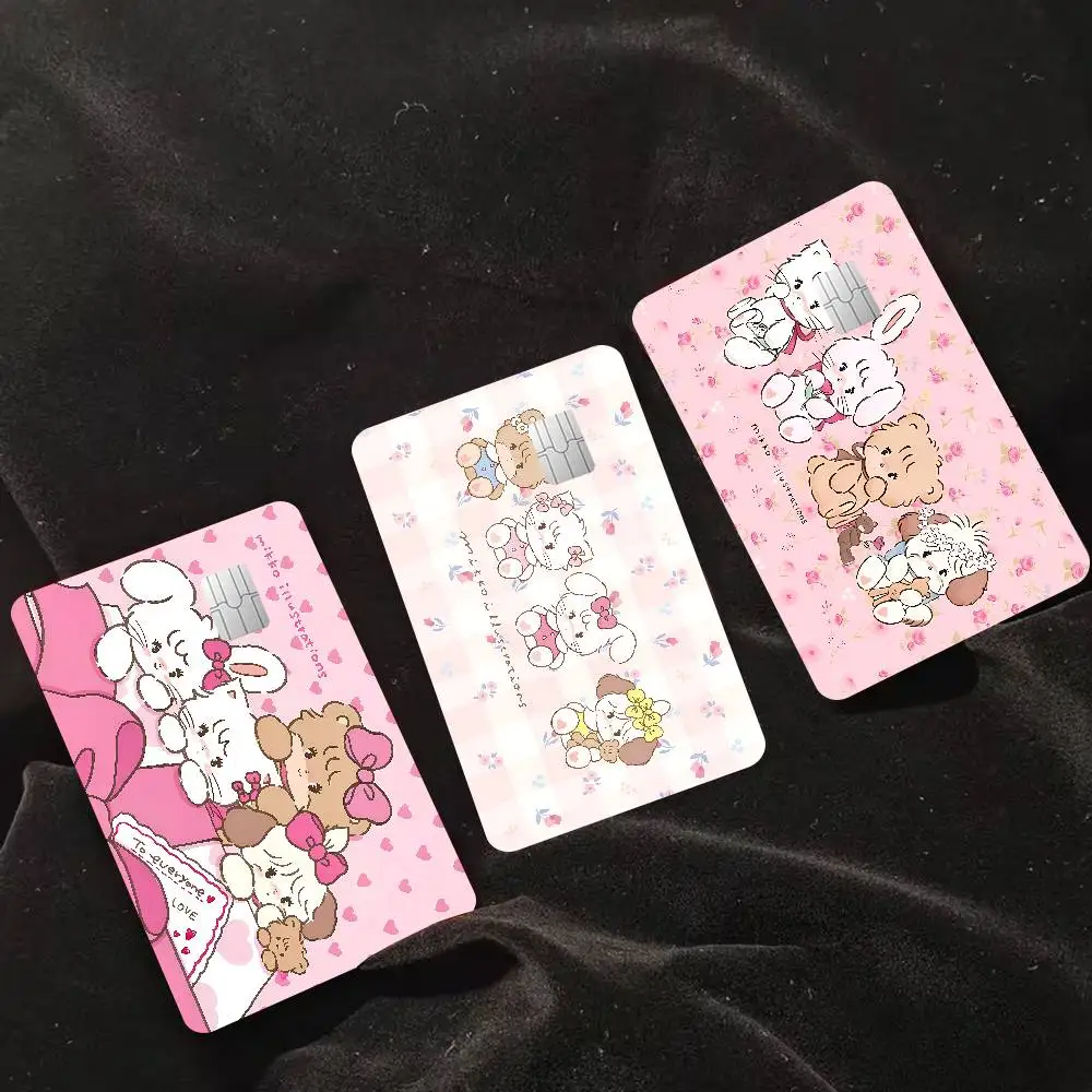Cartoon Cute M-mikko Game Film Cover Sticker Case for Small Chip Credit Debit Card Front Side