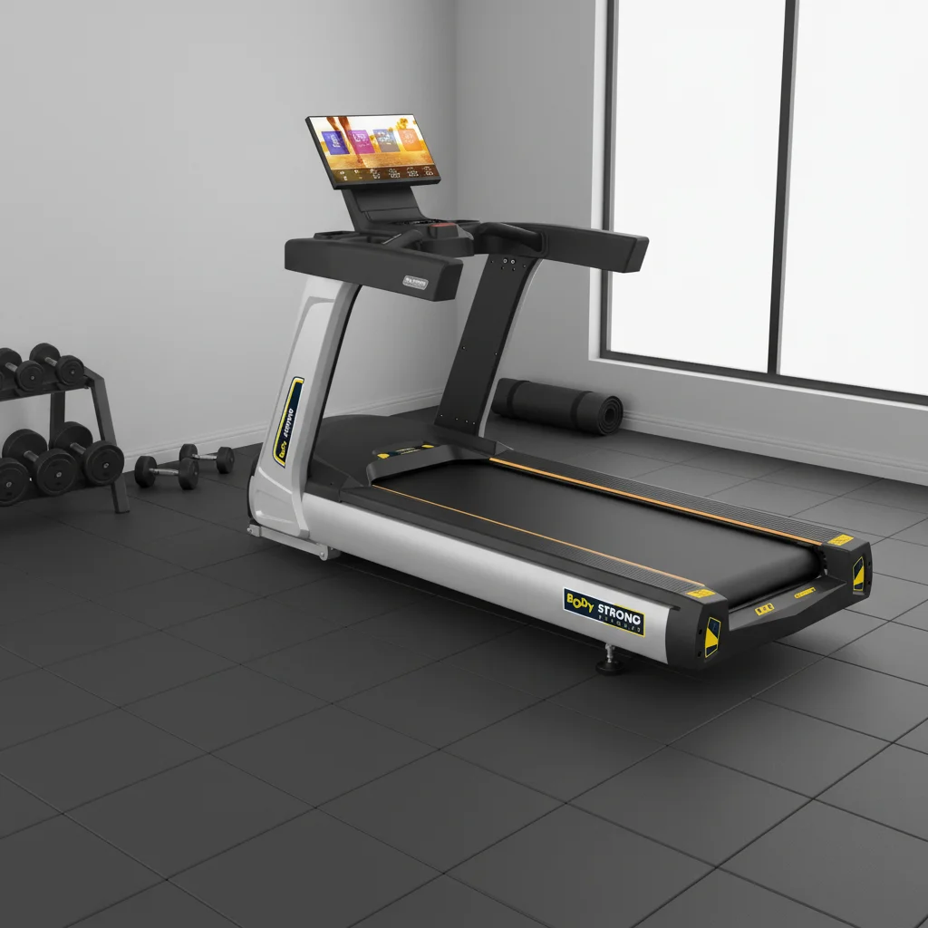 Bodystrong Commercial Electric Motorized Treadmill with LCD Screen and Metal Frame for Home Use