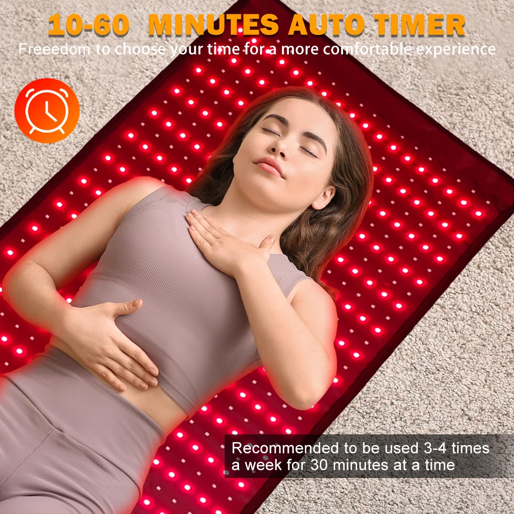 Shanglaite Full Body Red Light Therapy Blanket 660nm 850nm OEM Infrared Sauna Blanket for Pain Relief - view 4