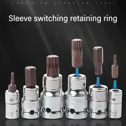 Universal Ratchet Socket Adapter Durable Hand Too 1/4 3/8 1/2 Impact Socket Converter Socket Hex Bit Adapter Electric Drill