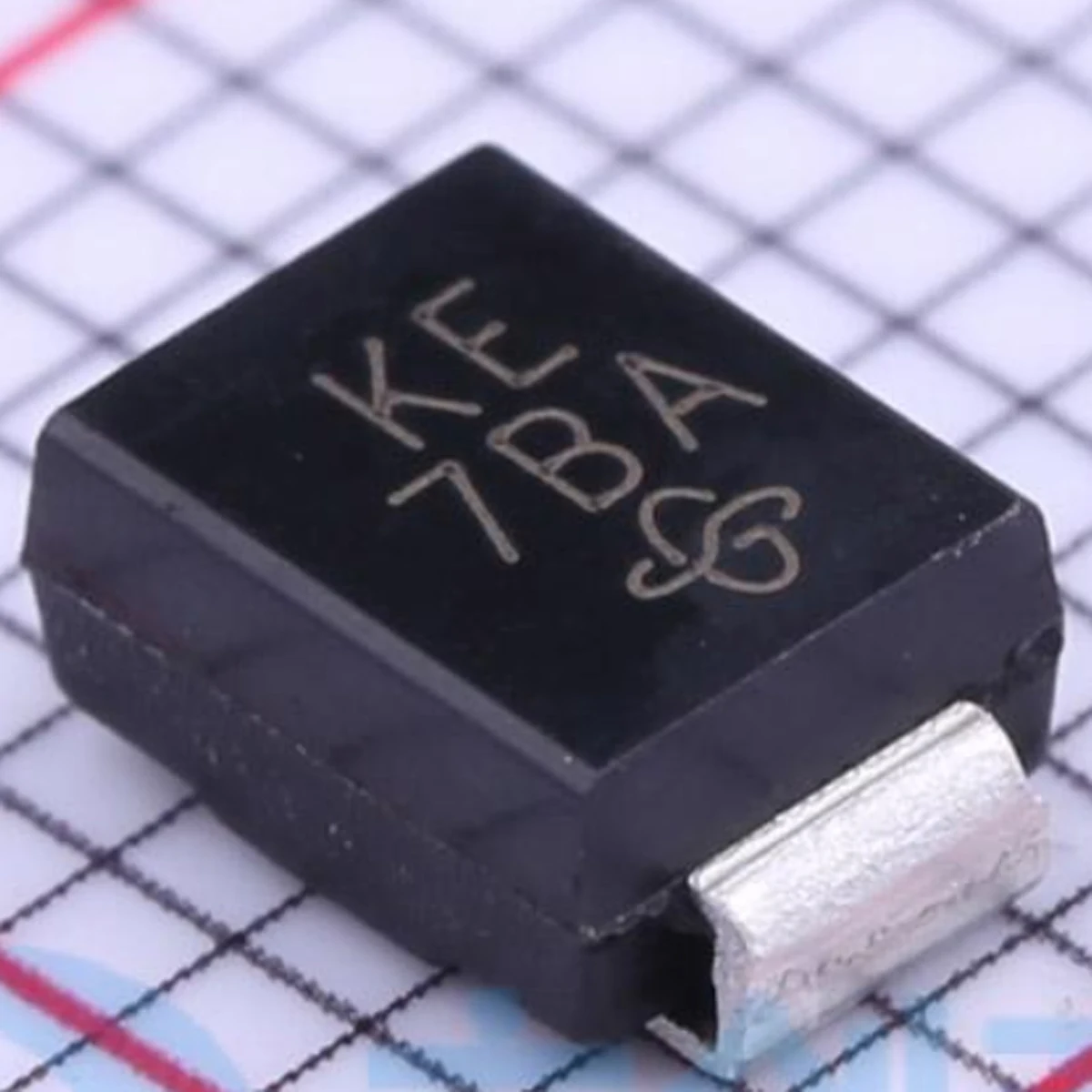 50PCS original, TVS diodes,Transient Suppressors, Bidirectional,5V,9.2V, 65.2A, 600W. SMB (DO-214AA): SMBJ5.0CA-E3/52 Marking:KE