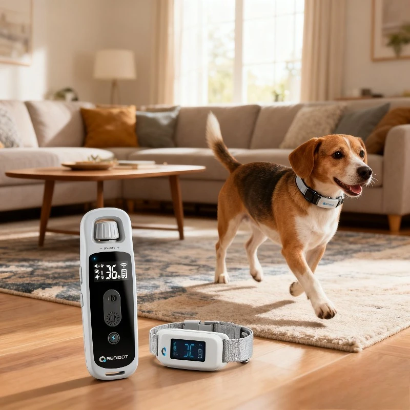 

ABBIDOT-T30 Dog Training Electric Shock Collar for Large Dogs Canine Equipment Supplies, Gray Accessories Pet Strap 3000ft, 900m