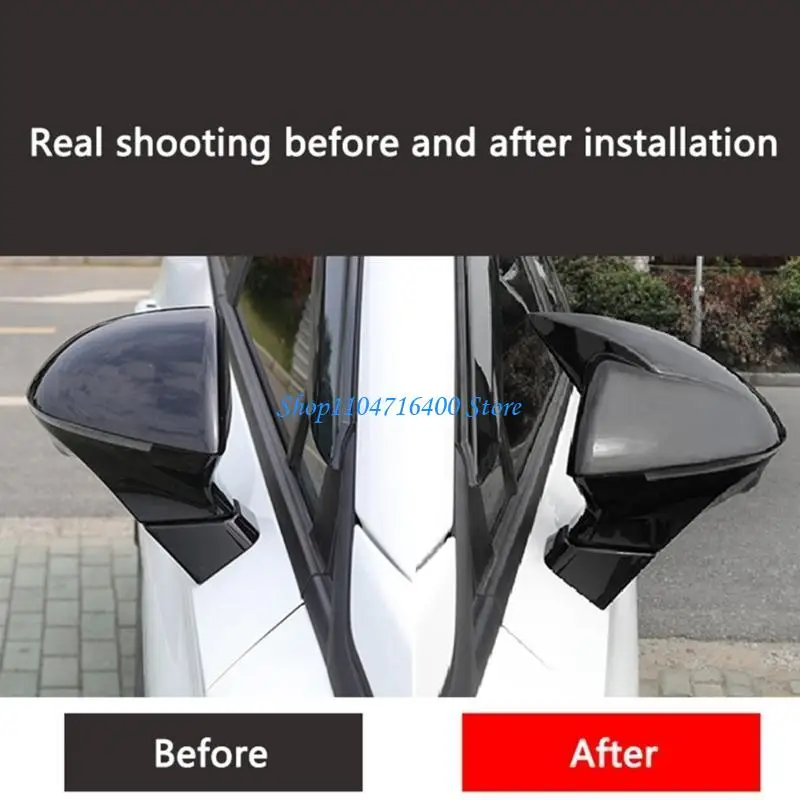 

y1gd 2pcs углеродное волокно обратное боковое зеркало крышки для корпуса для корпуса для MG4 EV2022-2024