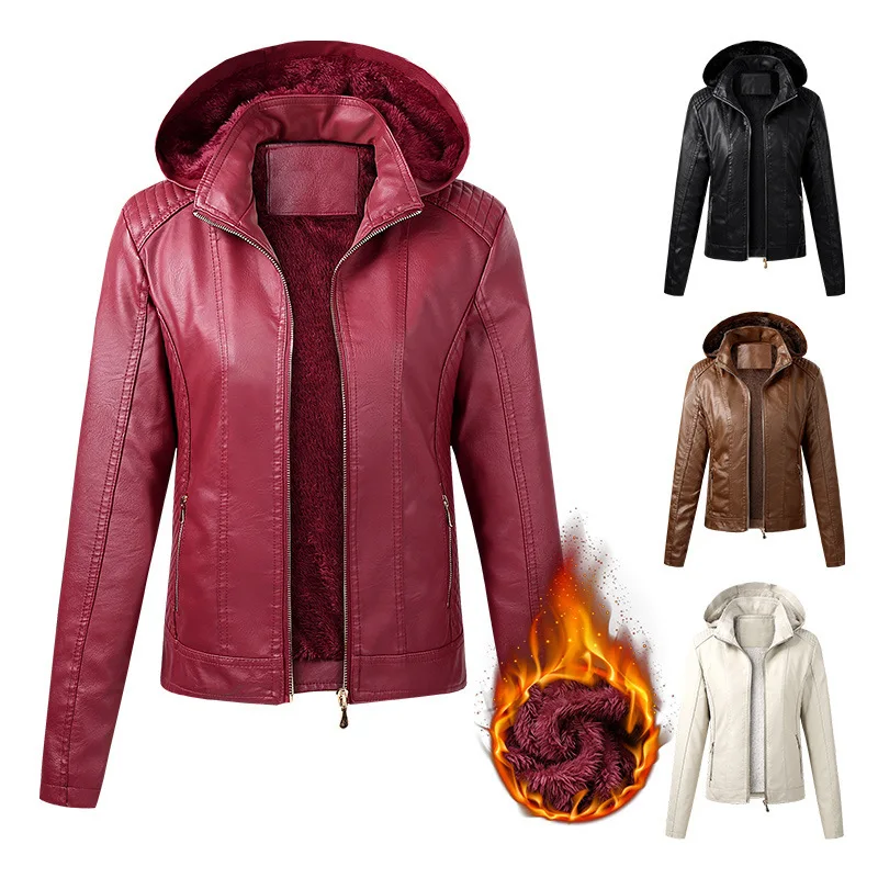

Новое Стильное женское кожаное пальто, лидер продаж, флисовое пальто, модное женское пальто из искусственной кожи, женское кожаное пальто