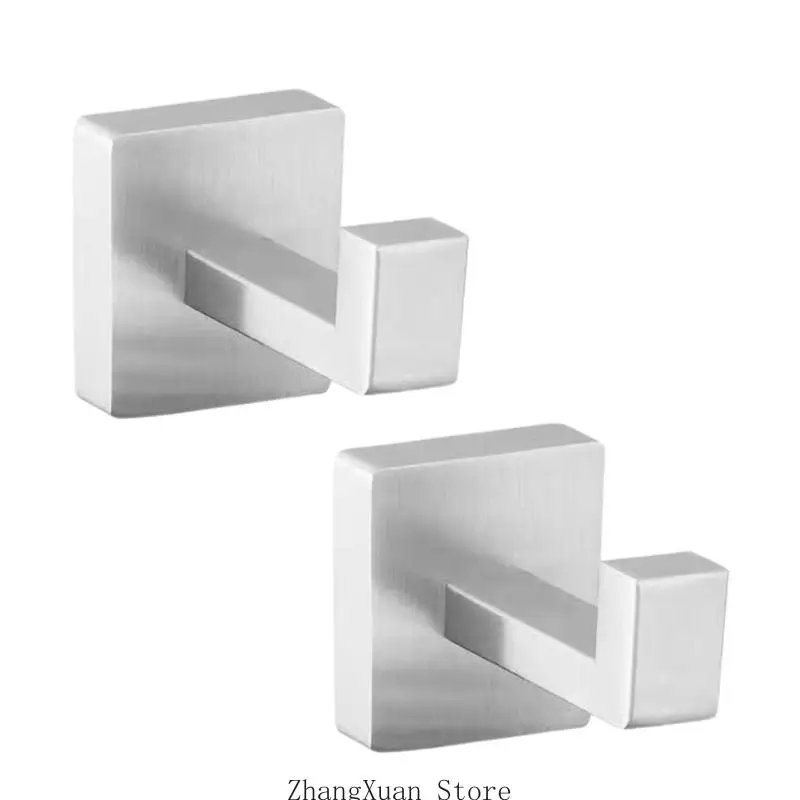 Stahl-Waschraum-Wandhaken mit quadratischer 1,97-Zoll-Montagebasis 3XUF – Detail 3