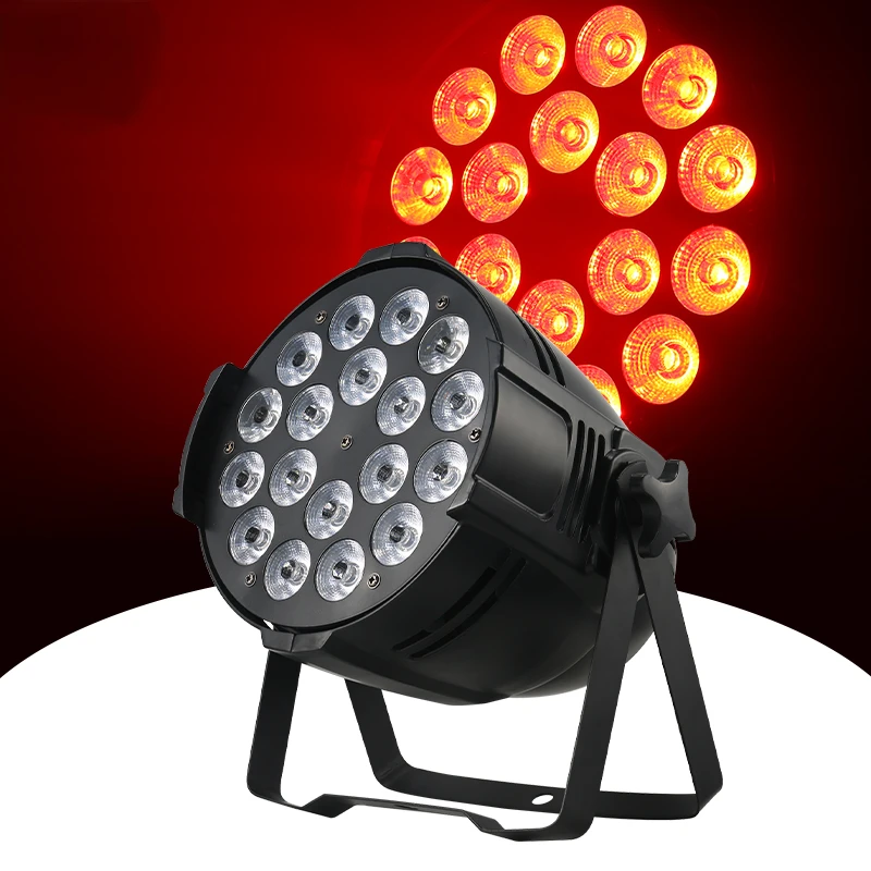 BOTAI 18*18W RGBWA UV 6in1 LED Par Light DMX512 Sound Activities Disco Stage LED Par Lights