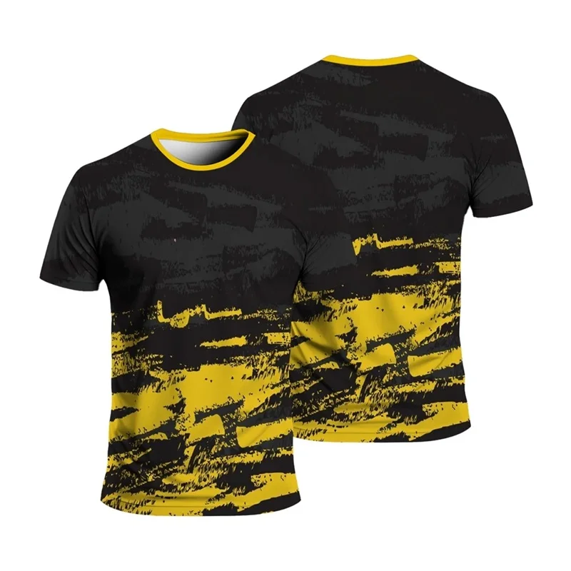Summer Outdoor Running Sporting Fitness T-Shirt For Men Short Sleeve Quick Drying Comfortable Gym Tshirts Clothes Men's Tees Top