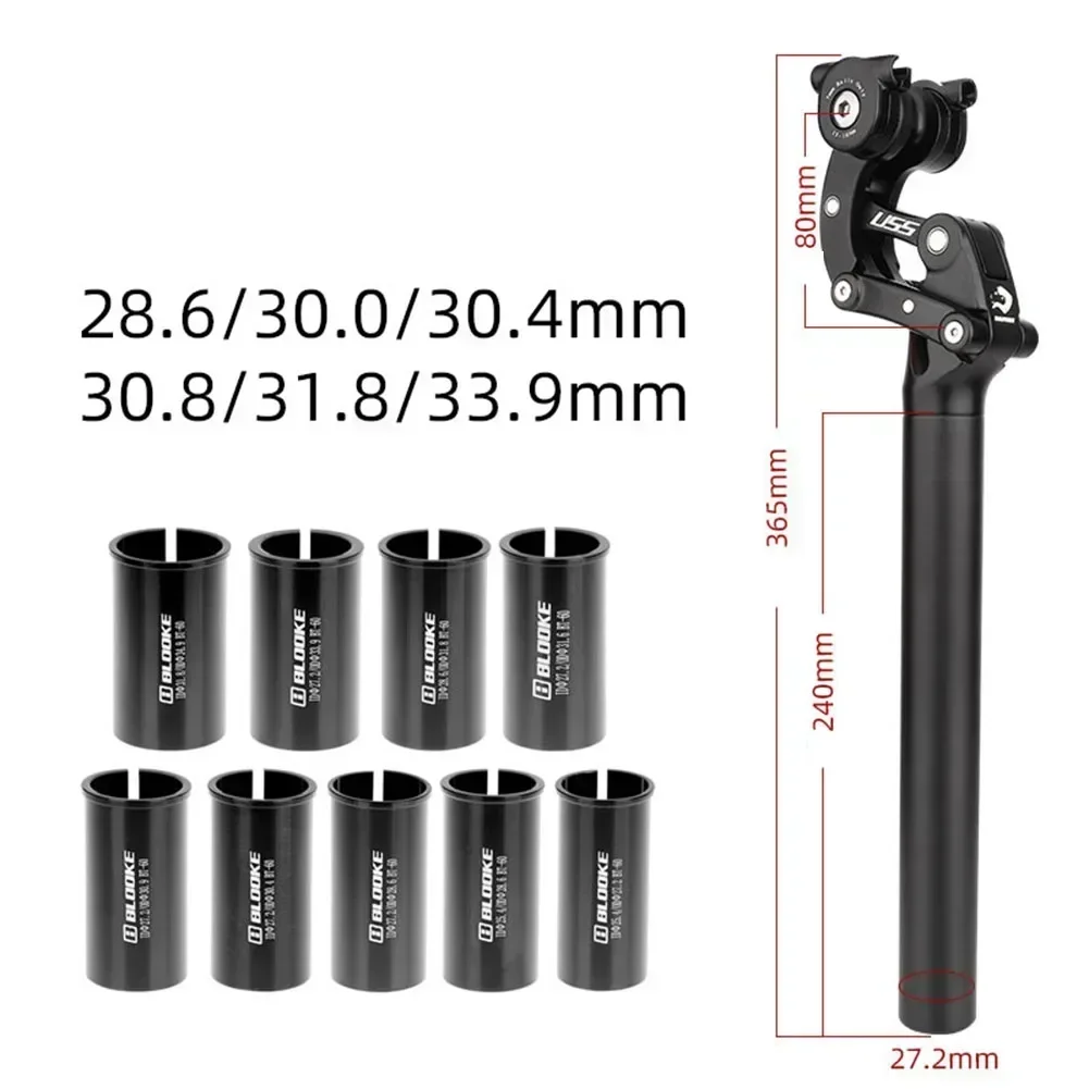 Soft And Hard Adjustment Options For Maximum Comfort 50 MM Vertical + 25 MM Horizontal Suspension Mountain Bike Seatpost