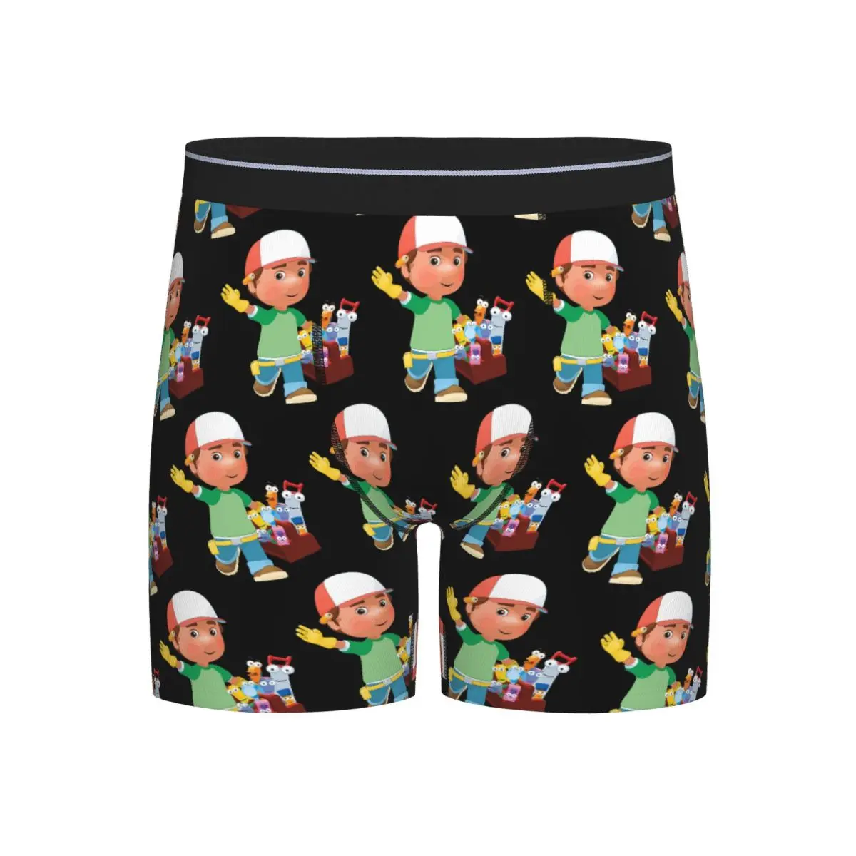 

Длинные трусы-боксеры, шорты, забавные удобные трусы Manny Bob The Builder, мужские вентилируемые трусы для Homme, мужские подарки бойфренду
