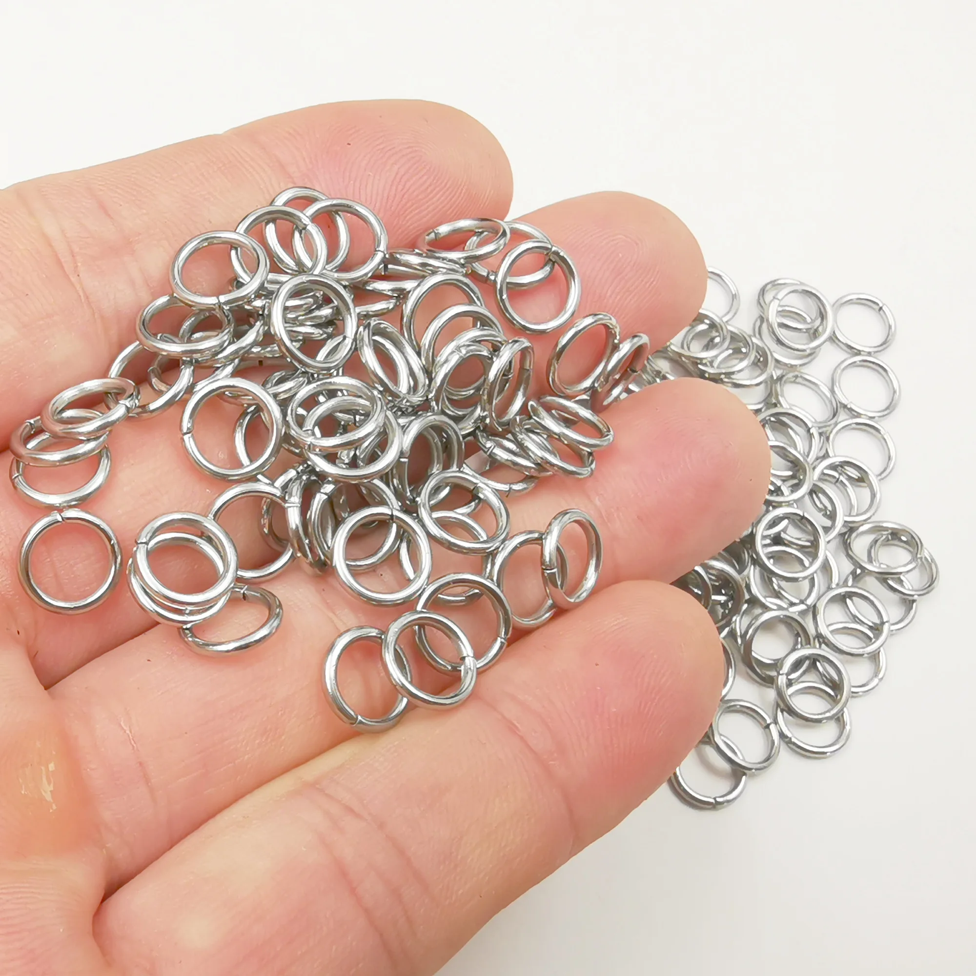 

1000pcs 0.6*4mm in bulk TOP 316L Stainless steel jump ring & split rings opening fit necklace DIY jewelry accessories