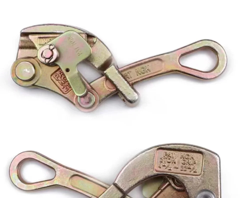 Electrician Wire Puller Tensioner Wire Rope Jammer Tool 0.5T 1T 2T 3T Metal Wire Rope Clip Double Hook Wire Tightener Power