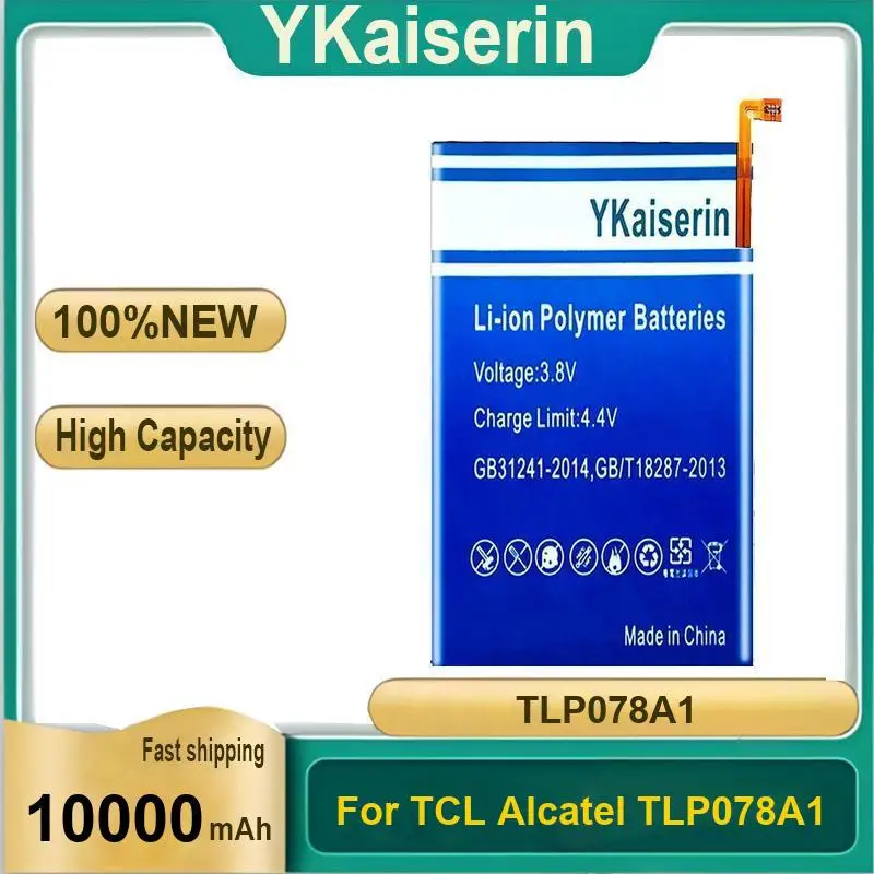 

Tablet Battery 10000Mah Long Lasting High-Performance For Tcl Alcatel TLP078A1