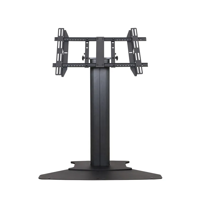 2026TV Floor Stand with Fixed Base, Space Saving Touch Screen Stand Fits for 30-60 Inch Display