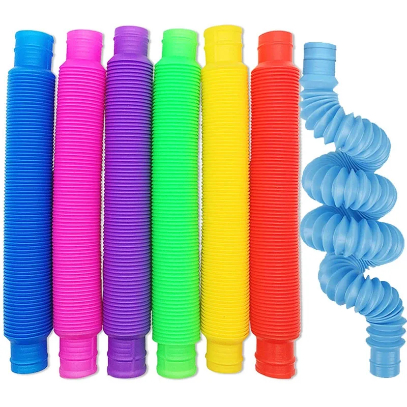 Unique XL Pop Tubes Sensory Toys ADHD Autism Fidget Tubos Flexibles Juguetes Regalos Cumpleaños Niños Para Invitados