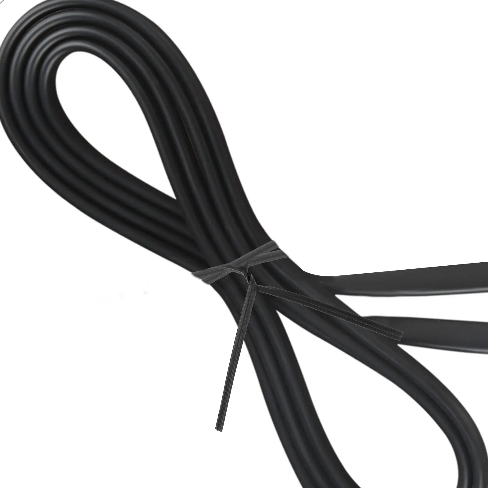 

1000 pcs 0.45Mm Plastic Coated Iron Wire Ties Thick Reusable Cable Wraps Cord Organizer For Home Office Travel Garden Black