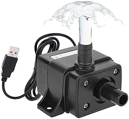 

Mini Super Silent Water Pump Brushless DC for Aquarium Fish Tank Fountains USB Submersible Circulating Water Pump Fountains