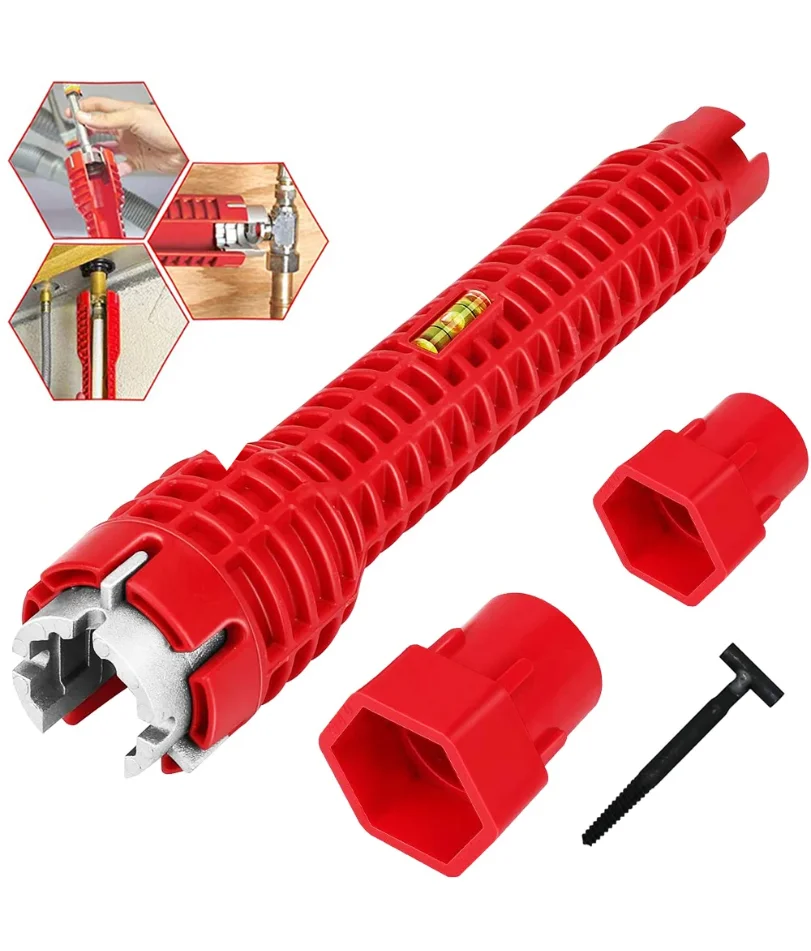 

New 8 In 1 Multi Key Flume Magic Wrench Sink Plumbing Tools Magic Wrench Multi-purpose Wrench English Key Plumbing Wrench Tool