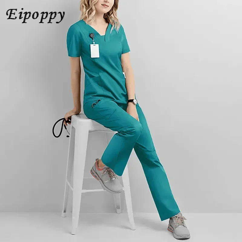 Surgical Gown Suit Doctor Nurses' Uniform Beauty Salon Stomatological Hospital Overalls Hand Washing Suit