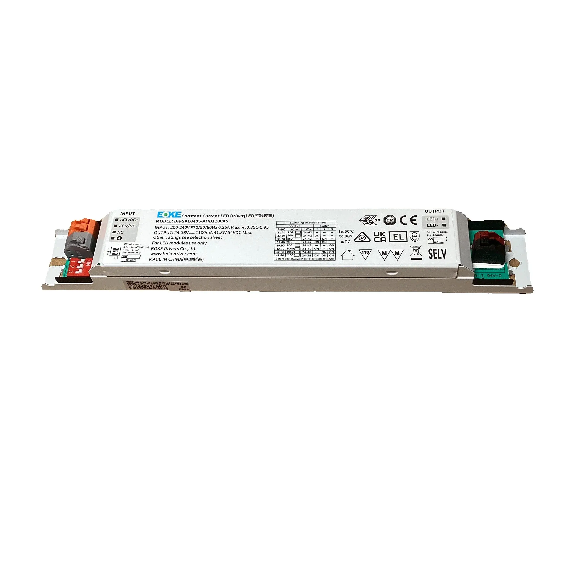 BOKE Flicker-free Constant Current Linear Driver Multi-level Current CC  SKL030S 350-700mA SKL040S 750-1100mA
