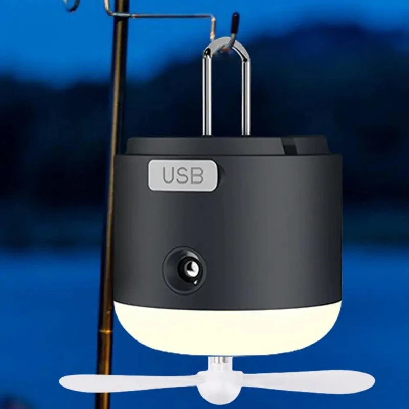 

All Weather Portable Misting Fan with Rechargeable Battery Power Bank Feature and Adjustable Angles