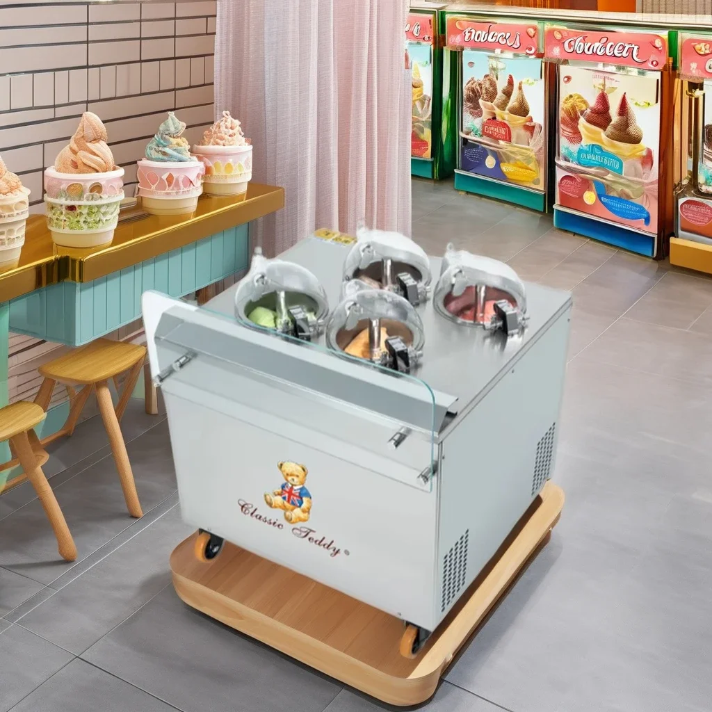 2024 New Ice Cream CE Certified Advanced Commercial Making Machine Prices Commercial Gelato Soft Ice Cream Maker Fresh Shops