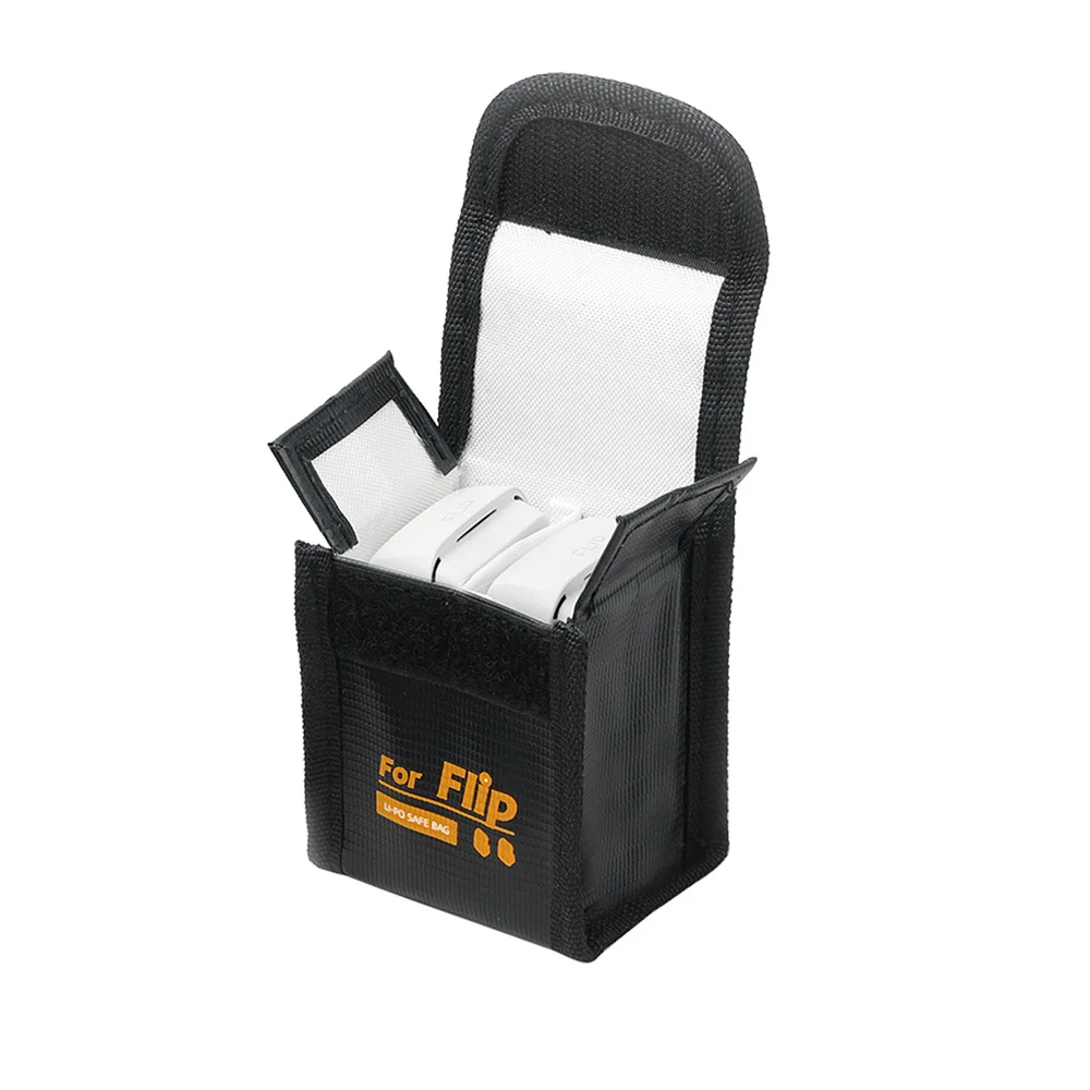Hub de carregamento de bateria drone saco lipo bateria segurança para dji flip à prova de explosão saco de armazenamento guarda 1/2/3 pçs caso portátil de viagem