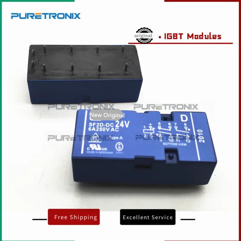SF2D-DC24V جديد الأصلي 24 فولت 24VDC التتابع