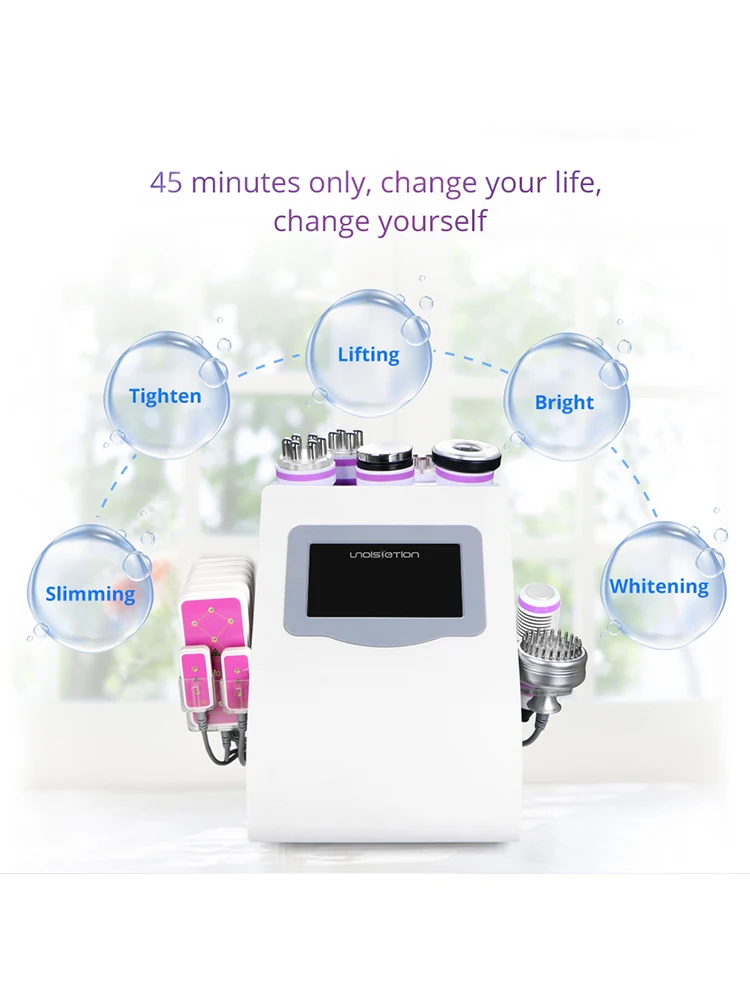 Portable 9 in 1 vacuum +40k cavitation + body slimming Burn Fat machine ultrasonic cavitation  machine