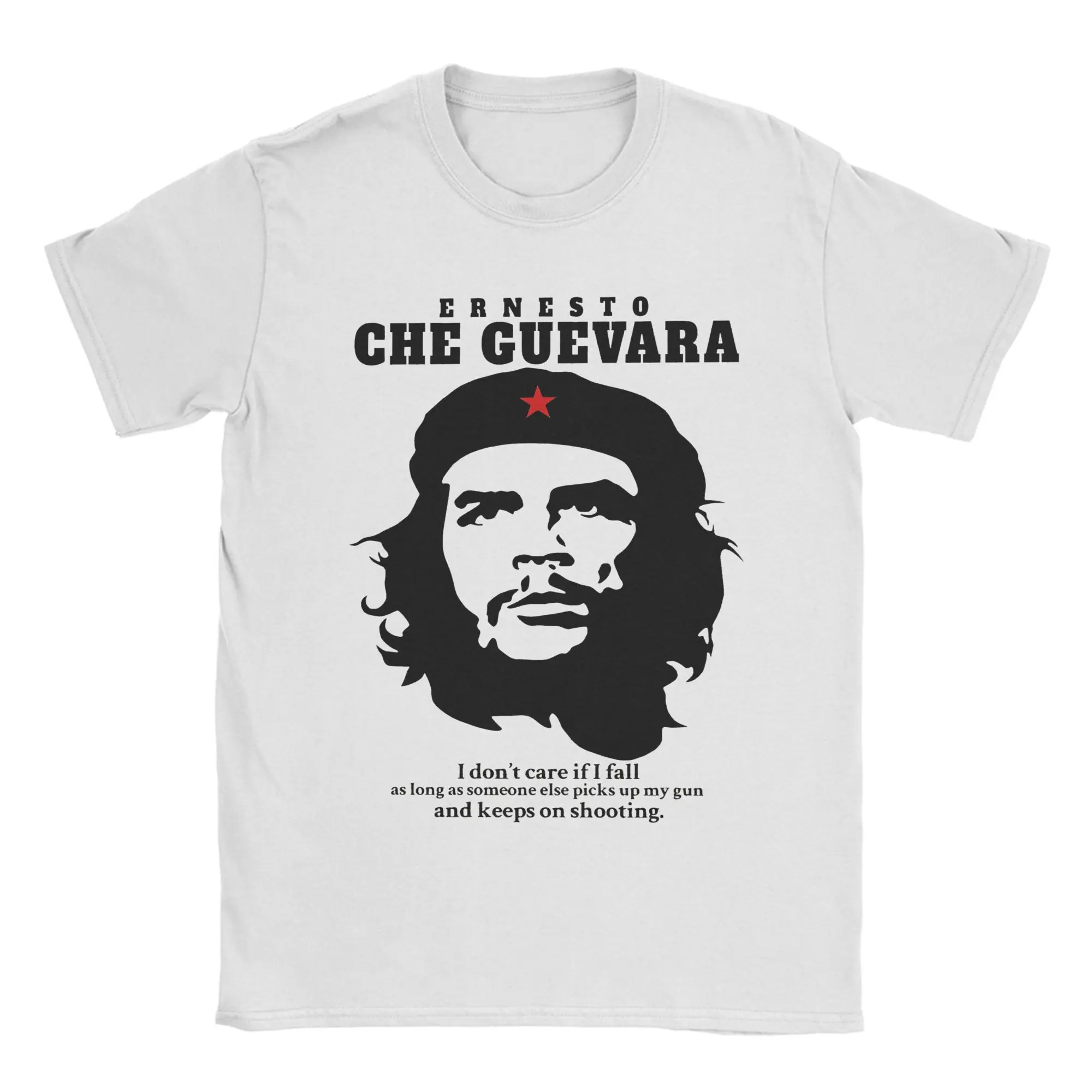 Ernesto Che Guevara Cuba T-Shirts for Men Cuban Guerrilla Funny Cotton Tee Shirt Crew Neck Short Sleeve T Shirt Summer Clothes