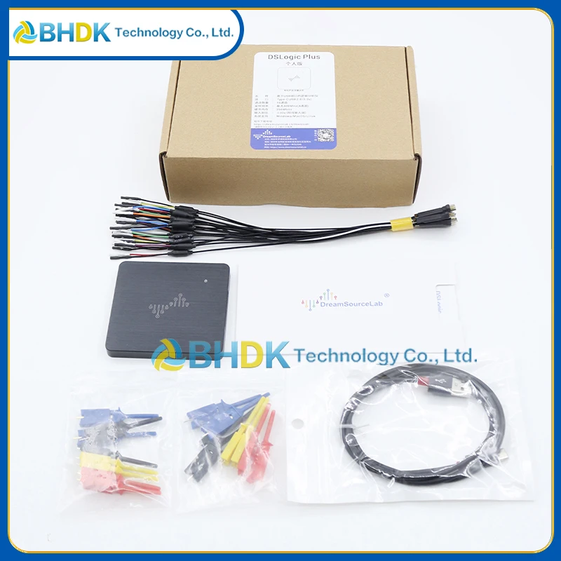 FOR DreamSourceLab DSLogic Plus DSLogicU2Basic LA001 Logic Analyzer 16 Channel 400MHz Sampling USB 256Mbit