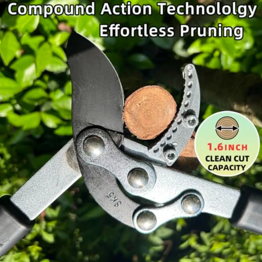 Loppers for Tree Trimming Heavy Duty Branch Cutter with Compound Action, Tree Pruner Extendable 21-26