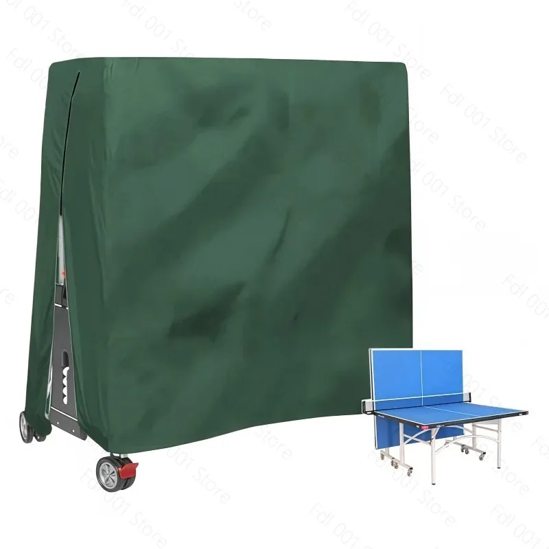 Ping Pong Table Cover Waterproof 210D Oxford Fabric with Zipper Storage Protection For Indoor Outdoor Table Tennis Equipment