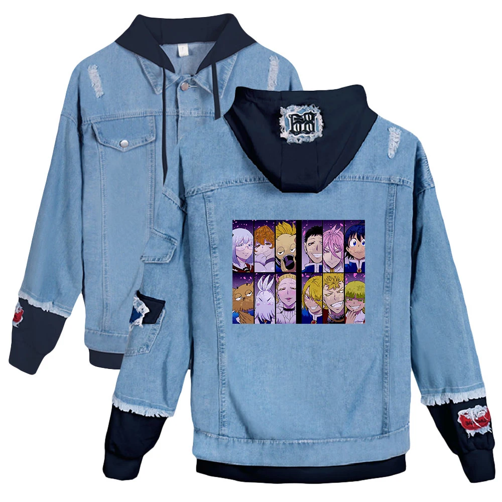 Welcome to Demon School! Iruma-kun 2D Denim Jacket South Side Serpents Streetwear Tops Women Harajuku Denim Clothing Female