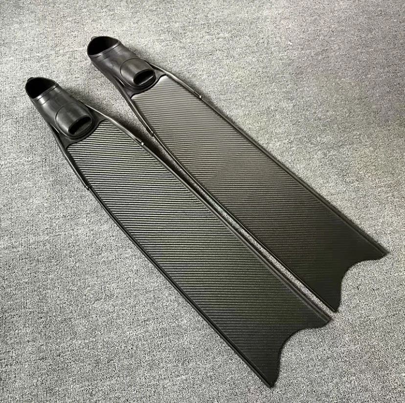 New Model Customized Carbon Fiber Fins Carbon Fiber Fins Freediving Long Blade Fins Carbon Fiber