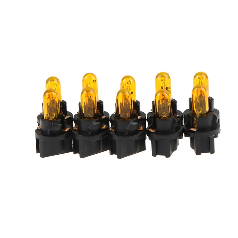 10PCS T5 T6.5 Led Bulb W1.2WCar Interior Lights Dashboard Heating Indicator Wedge Auto Instrument Lamp air conditioning lamp12V