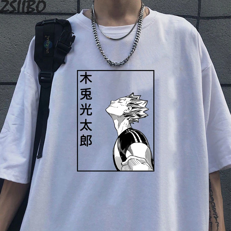 

New Anime T Shirts Funny Kotaro Bokuto Print T-shirt Women Men Summer Casual Short Sleeve Shirt Fashion Loose Tops