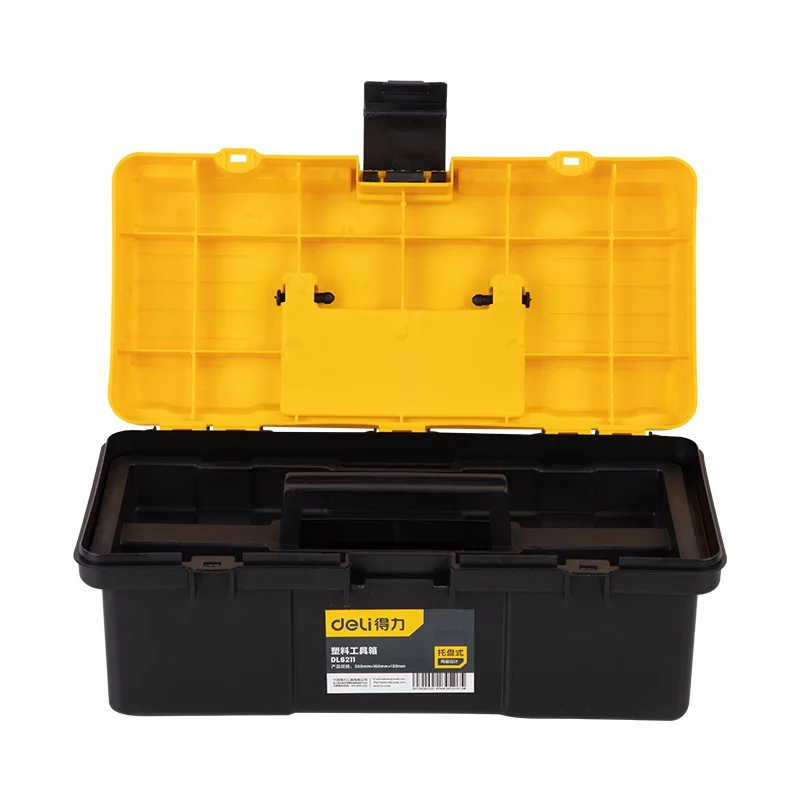 1 Pcs 12/14/17 Inch Heavy Duty Storage Tool Boxes Electrician Portable Tools Case with Handle Multifunctional Household Toolbox