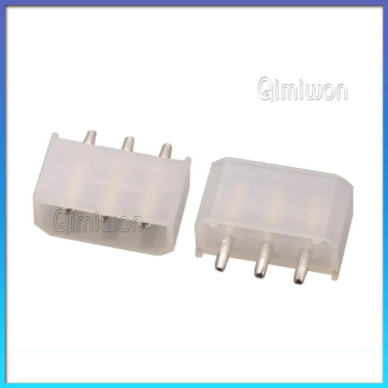 10PCS/LOT 4P 5.08mm spacing power connector 180 degree straight pin hollow power interface socket