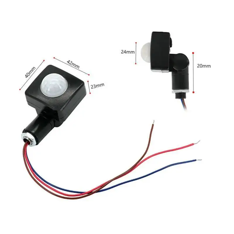 Motion Sensor PIR Switch Light Sensing Switch Sensor De Movimiento Infrared Motion Activated Switch Detector Adjusting