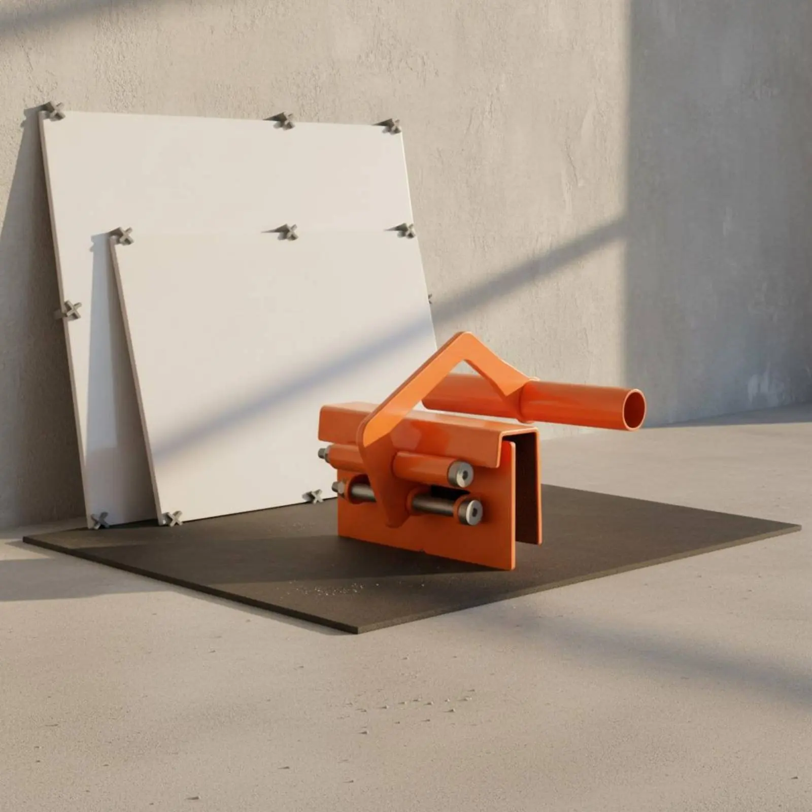 Stainless Steel Board Clamp Labor-Saving Adjustable Jaw Board Clamp Panel Lifting Tool Self-Adjusting for Renovation, Warehouse