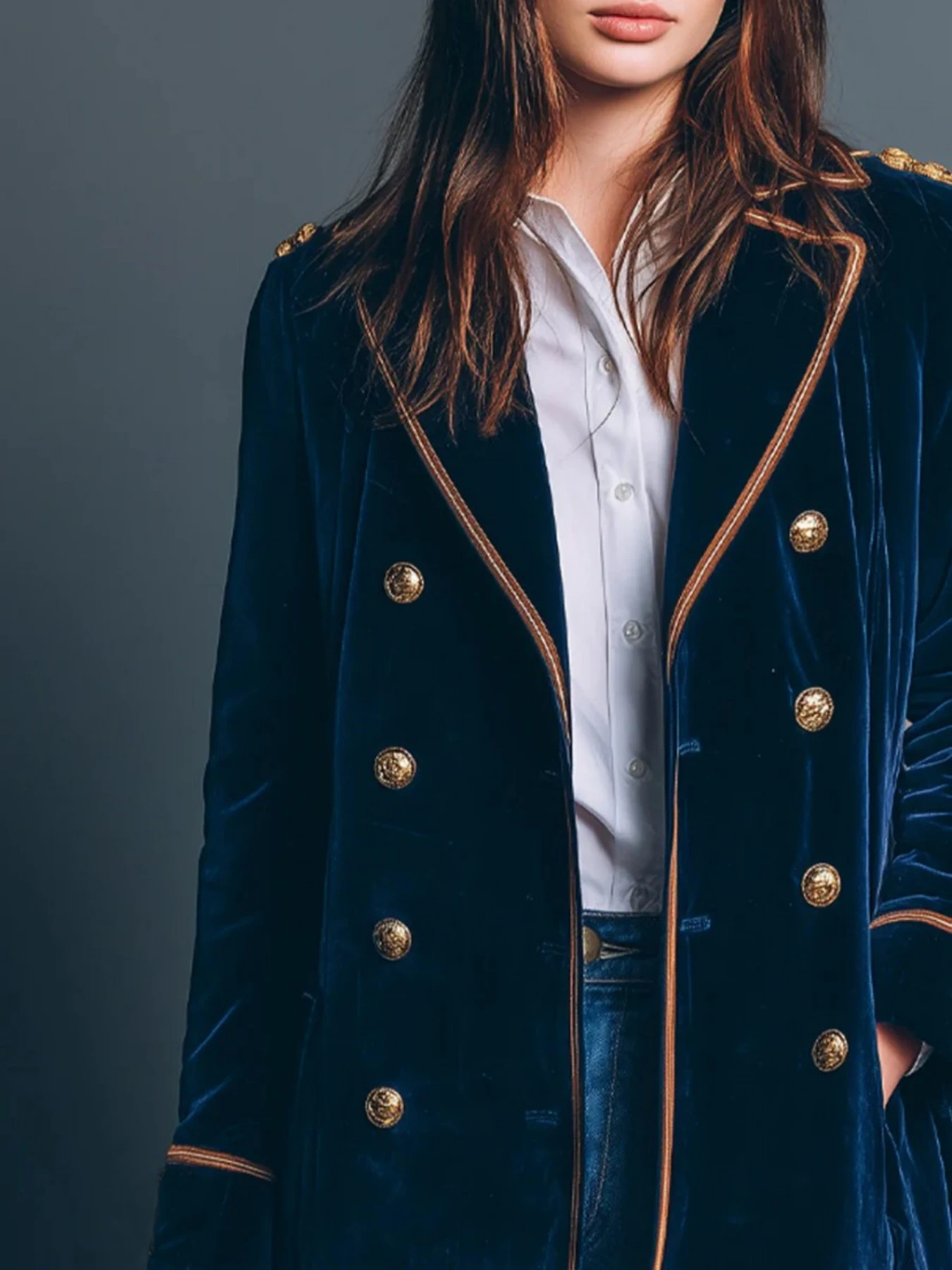 Vintage Navy Velvet Military S - Velvet Blazer Vintage review and price