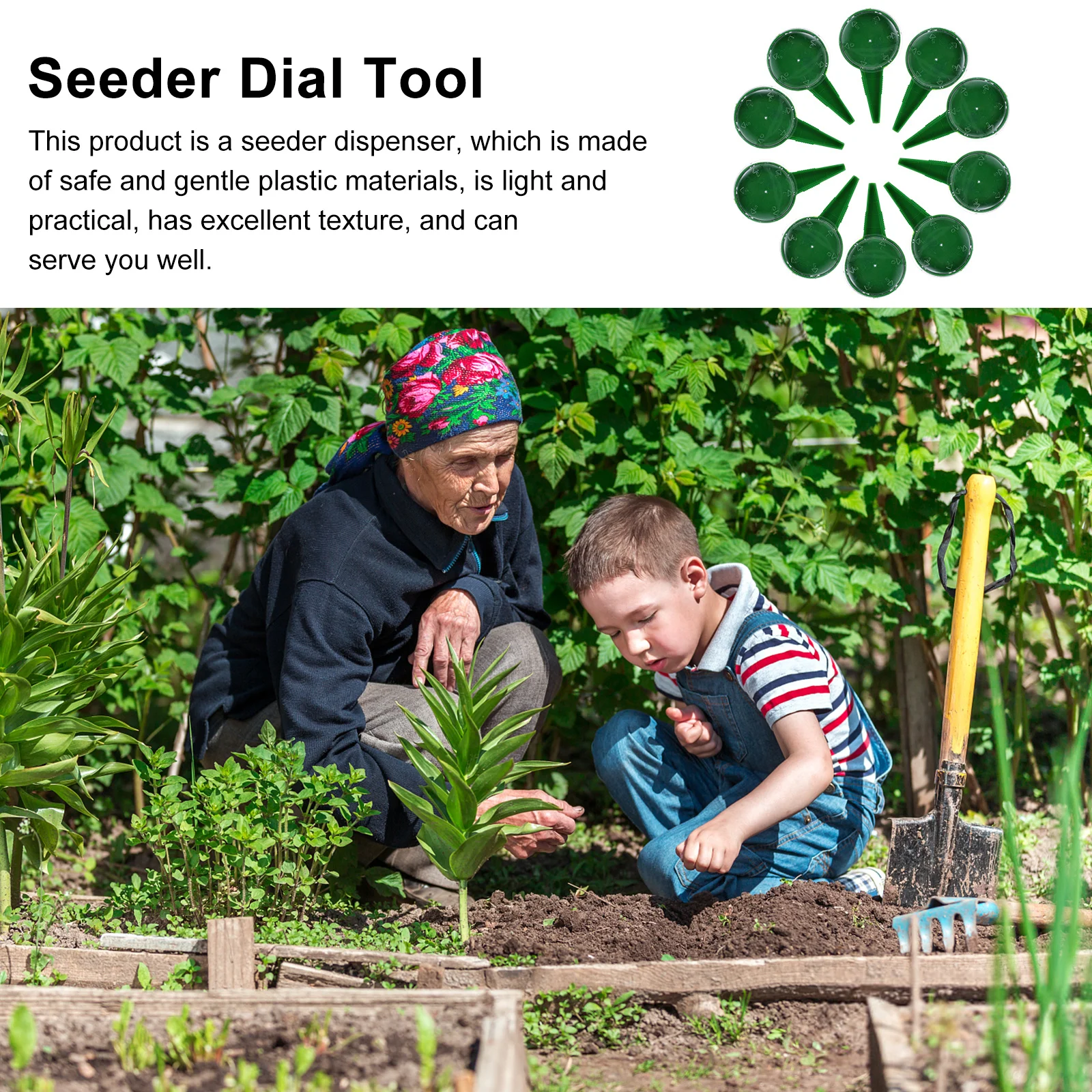 

10Pcs Portable Gardening Seeder Practical Planter for Home Garden Lightweight Durable Easy to Use Gift for Enthusiasts